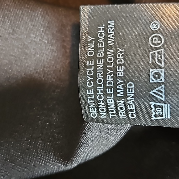 WHBM black floral 1 shoulder stretchy top-L - Picture 8 of 9